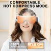Eye Massager with Heat & Vibration – 5 Massage Modes, Bluetooth Music, Adjustable Headband, USB Rechargeable - Green